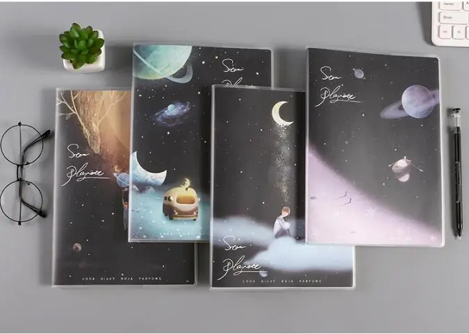 16k Резиновый рукав Книга ПВХ конверт для ноутбука креативный простой ноутбук