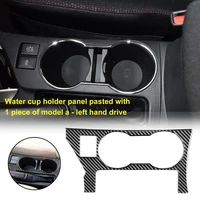 protective cup holder panel trim anti scratch carbon fiber durable cup holder frame cover for toyota corolla 2014 2018 left driv