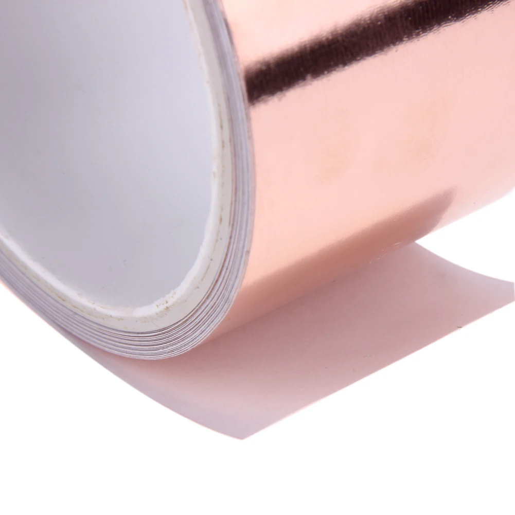 

50mm X 5.5m Double Conductive Adhesive EMI Shielding Copper Foil Tape for slug repellent EMI shielding stained glass Copper Tape