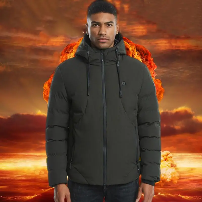 Мужская зимняя куртка weman теплая плотная с капюшоном для лыж снега пешего туризма
