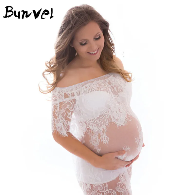 Bunvel реквизит для фотосъемки беременных платье Одежда мини кружевное
