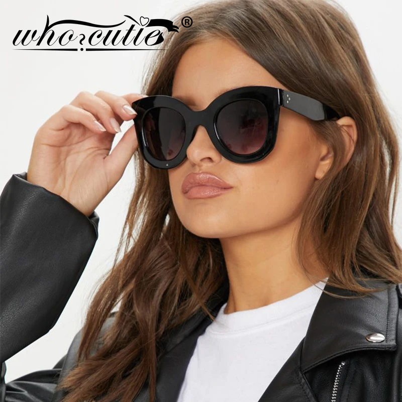 Женские винтажные солнцезащитные очки с градиентными линзами WHO CUTIE большие
