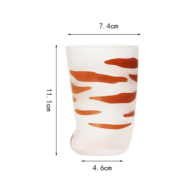 

Home Office Milk Coffee Cup Cat Claw Cup Cat Feet Cup Frosted Glass Cat Palm Coffee Milk Cups Student Milk Cup Holder