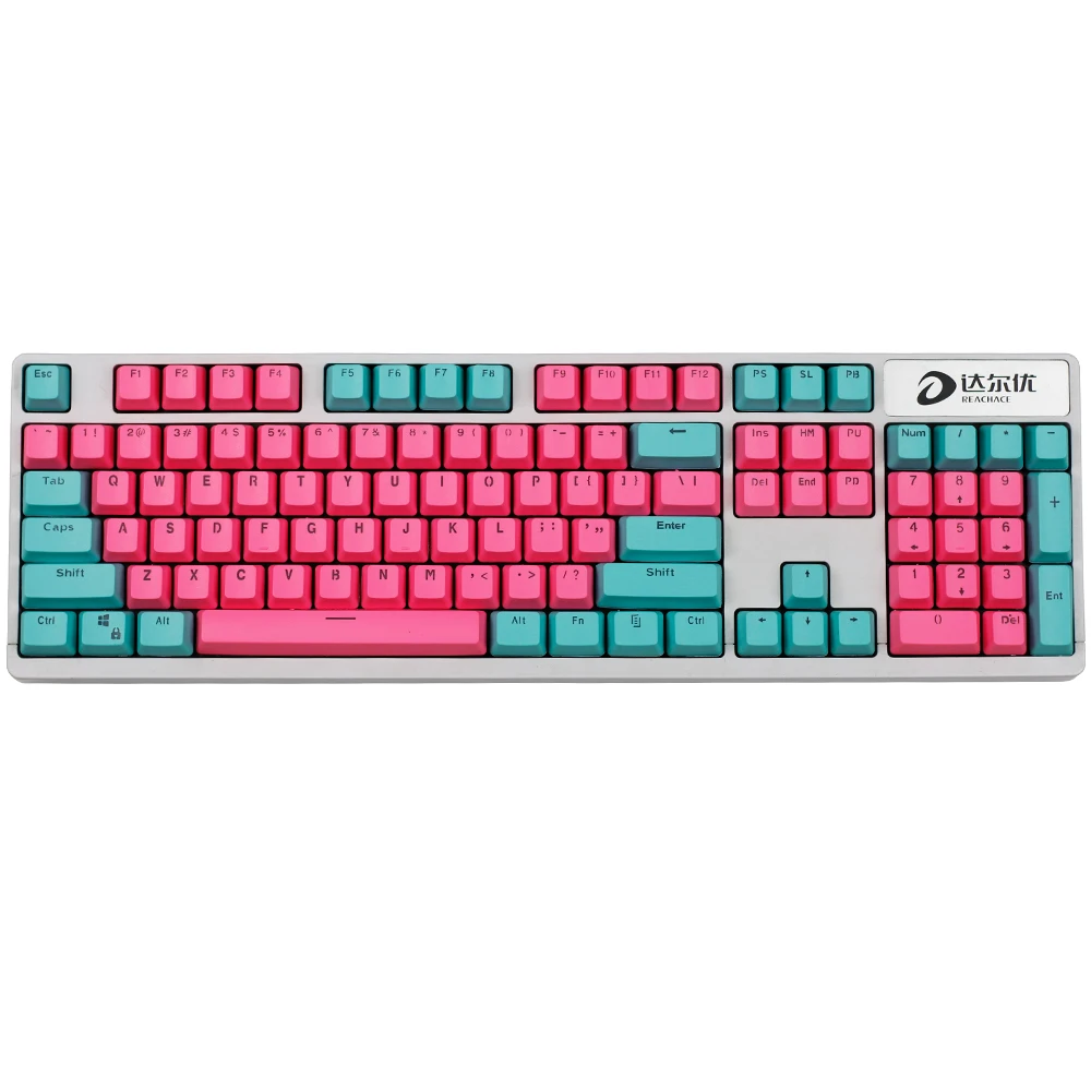61/87/104 ключей PBT Doubleshot обратно Linght OEM высота Майами тема колпачки для Механическая
