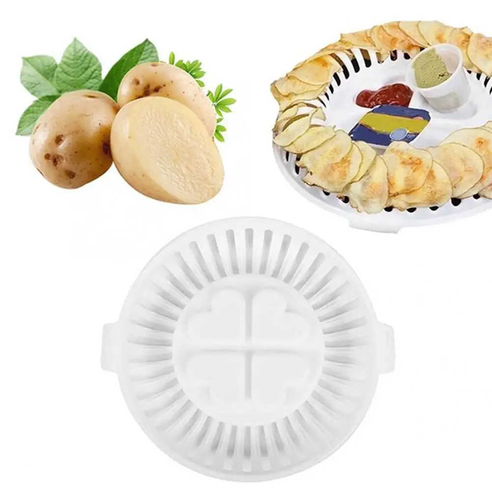 DIY Микроволновая печь без жира Картофеля Чип Производитель Кухня Формы для