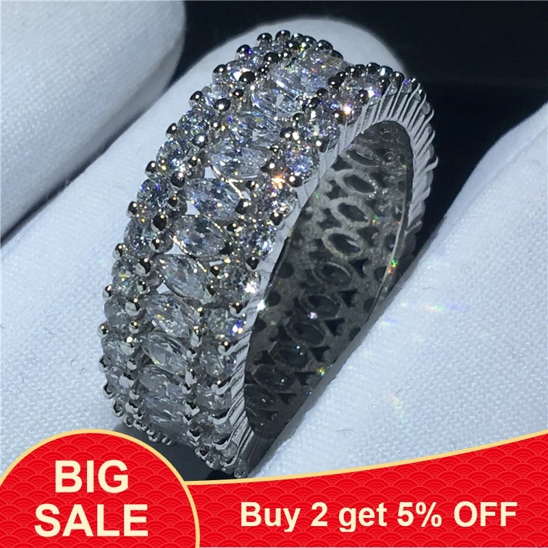 Женское кольцо из серебра 925 пробы с фианитом | Украшения и аксессуары