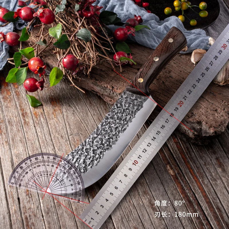 

Meat Cleaver Hunting Knife Handmade Forged Boning Knife Chef Knife Stainless Steel Kitchen Knife outdoor Butcher Fish Knife