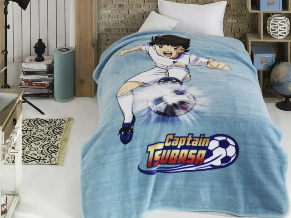 

Licensed Tsubasa Single Sofa Blanket Scorer
