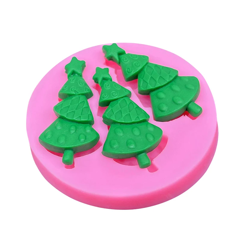 Звезда Рождественская елка силиконовая форма для поделок искусственные