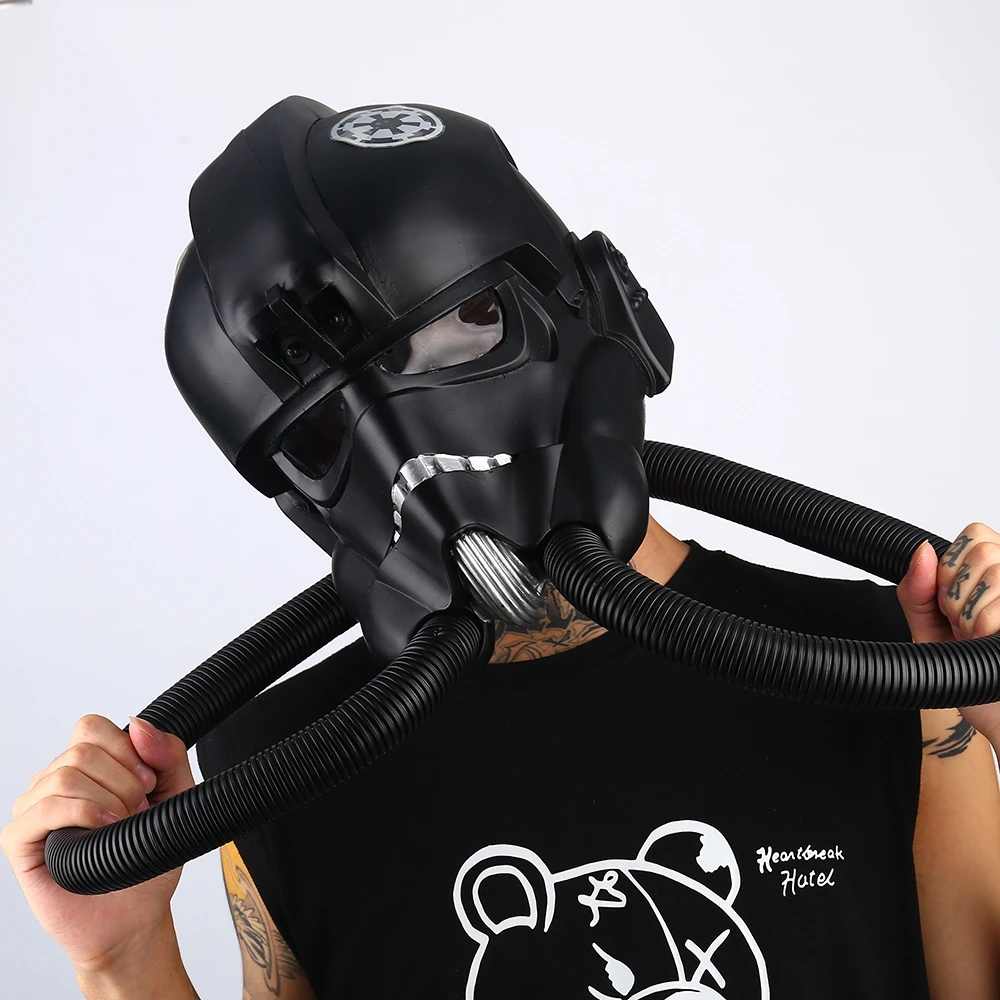 

New Arrival Star Wars: Squadrons Cosplay Mask Tie Pilot Helmet PVC Mask Halloween Cosplay Props