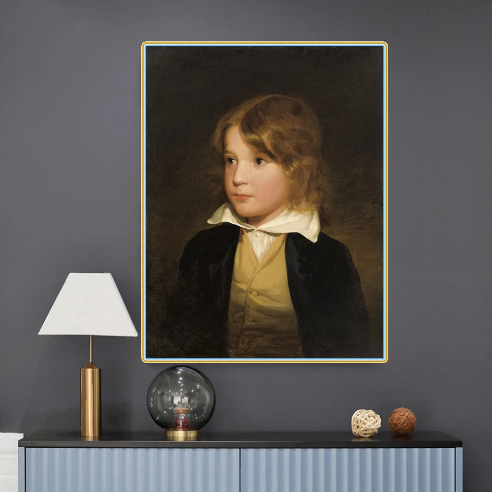 

Canvas Oil Painting Friedrich Von Amerling"Joseph Amerling As A Child"Western Art Decor Poster Home Wall Aesthetic Decoration