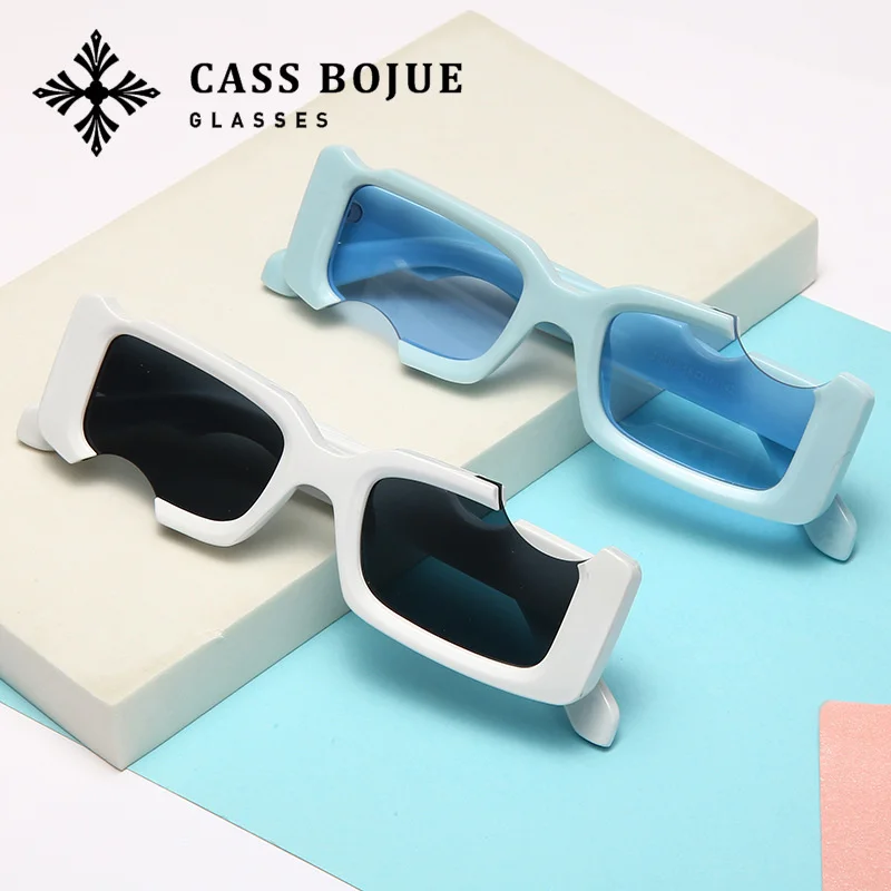 

New personalized incomplete lens small frame leopard sunglasses UV400 Sunglasses