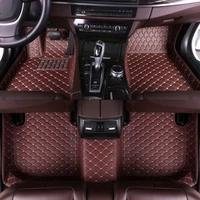 custom car floor mats for peugeot307 2005 2006 2007 2008 auto accessories car mats leather mat eco leather for car interior