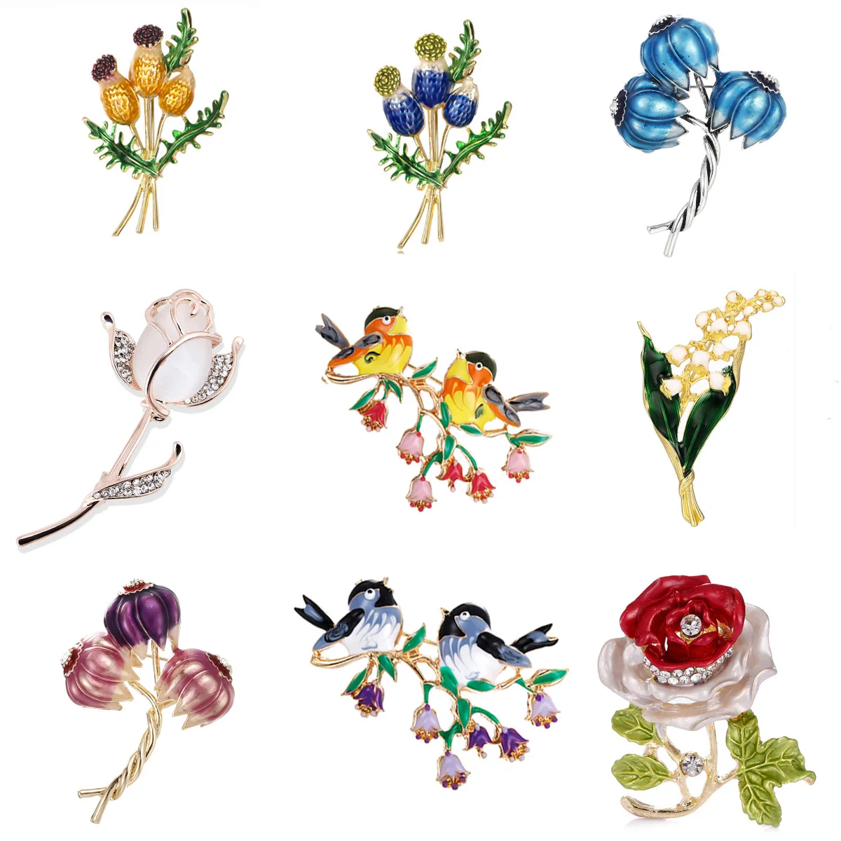 1 шт. розовый букет ромашек эмаль броши металлические цветы свадьбы банкет брошь