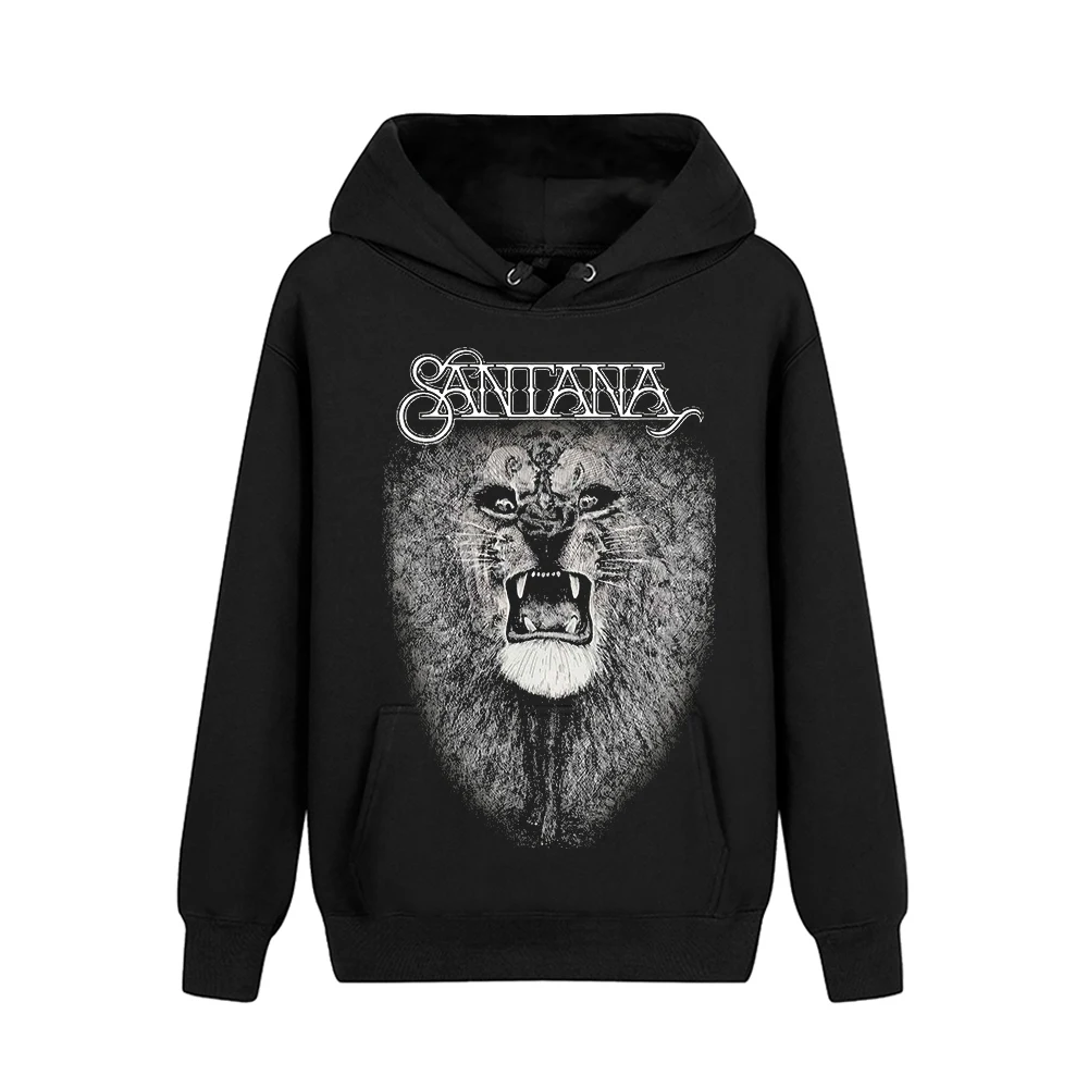 

4 Designs Latin Music Santana Pollover Sweatshirt Rock Band Nice Soft Warm Hoodies Punk Sudadera Fleece Outerwear Lion Rocker