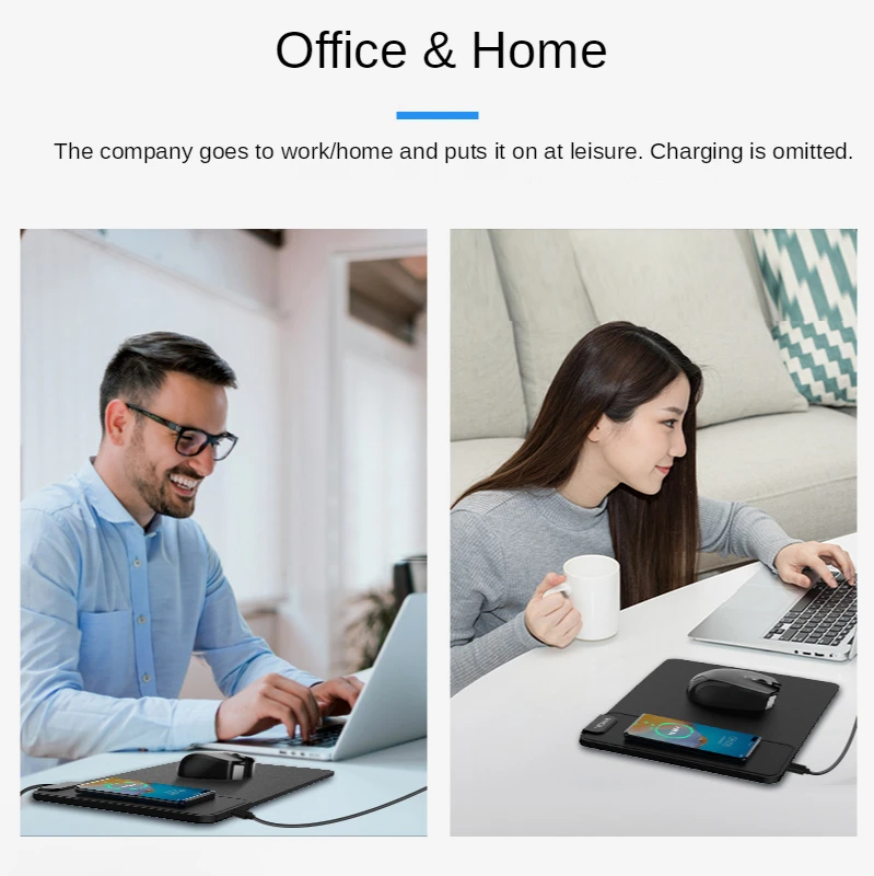 

Vogek Multi-function Mobile Phone Qi Wireless Charger 15W Fast Charging Mouse Pad Mat Mousepad for iPhone Samsung Huawei Xiaomi