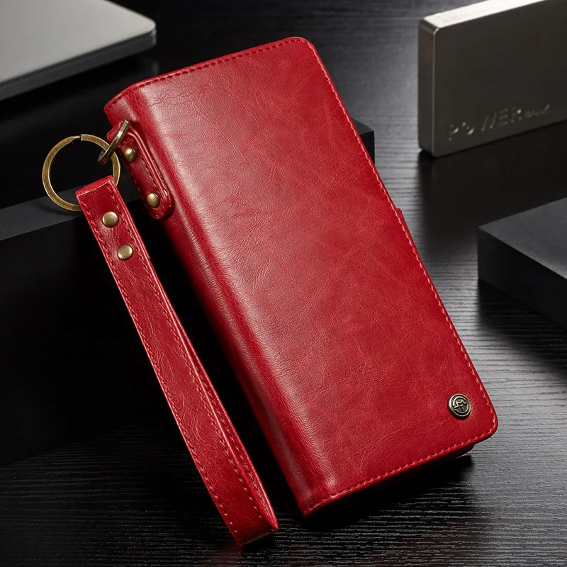 Красный Для Coque samsung Note 10 9 чехол Ретро кошелек Магнитный чехол из натуральной кожи чехол для samsung Galaxy S8 S9 S10 Plus E Note 9 8 - Цвет: Красный