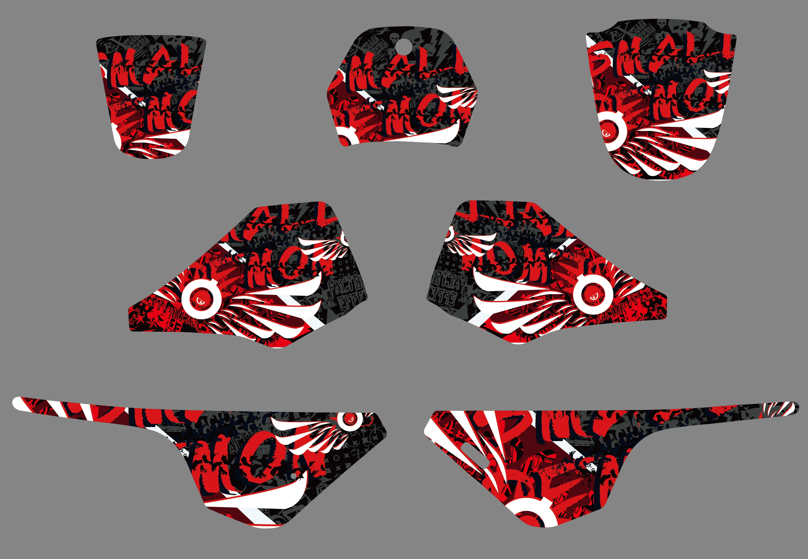 New Style TEAM GRAPHICS&ampBACKGROUNDS DECAL STICKERS Kits For Chinese Yamaha PW 80 PIT bike | Автомобили и мотоциклы