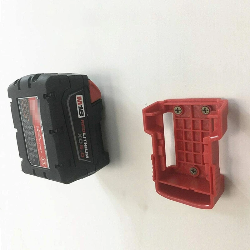 

5PCS Battery Mount Bracket Holder for Mi Waukee M18 , Wall Mount 18V Lithium Battery Mount Holder Case Cover