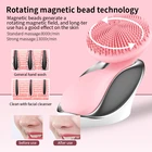 RUBYONLY электрическая Очищающая щетка для лица силиконовая вращающаяся Глубокая чистка кистей для лица Отшелушивающий водонепроницаемый массажер для лица