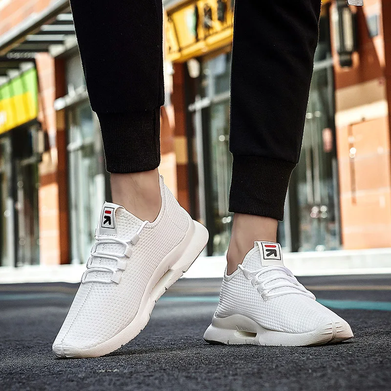 Оптовая продажа Лидер продаж легкие спортивные кроссовки женские дышащие белые