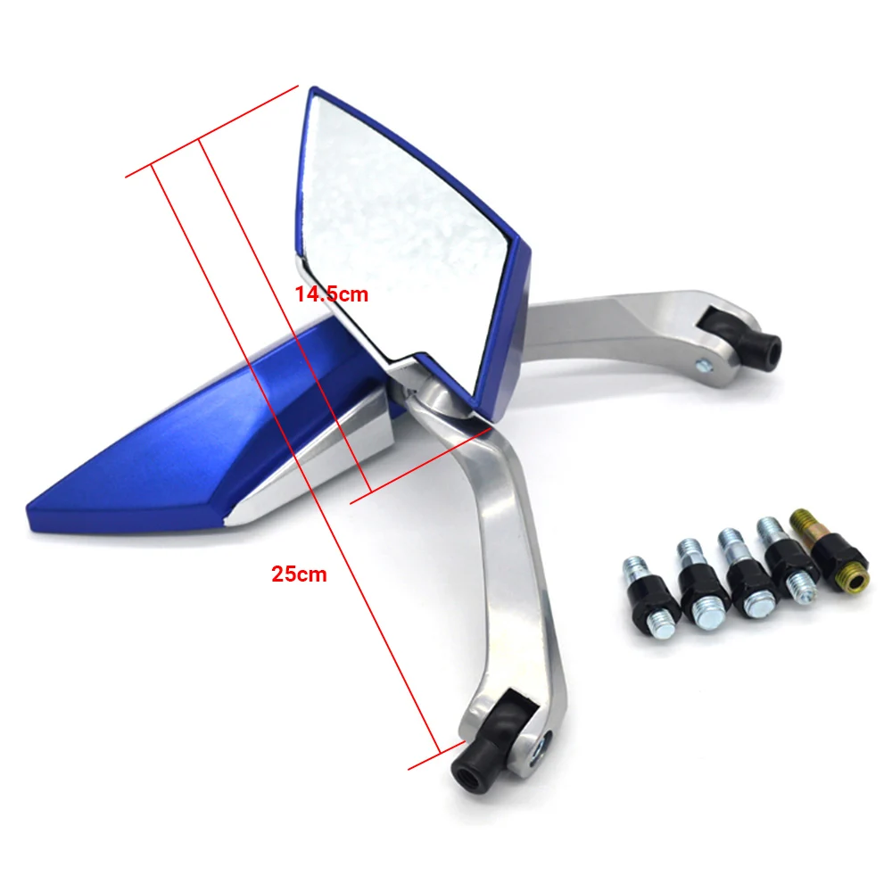 

New 1 Pair 8mm 10mm Motorcycle Rearview Mirrors Motorcycle Accessories Universal Scooter Motorbike Side Rear View Mirrors