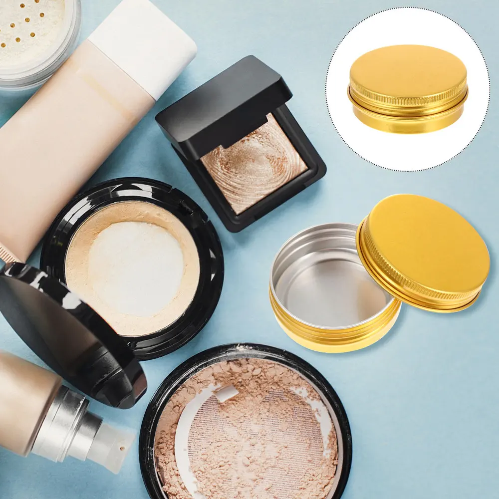 

200Pcs 30ML Aluminum Tin Cans Cosmetics Hair Wax Storage Boxes Round Cream Aluminum Travel Cases Cosmetic Cream Boxes