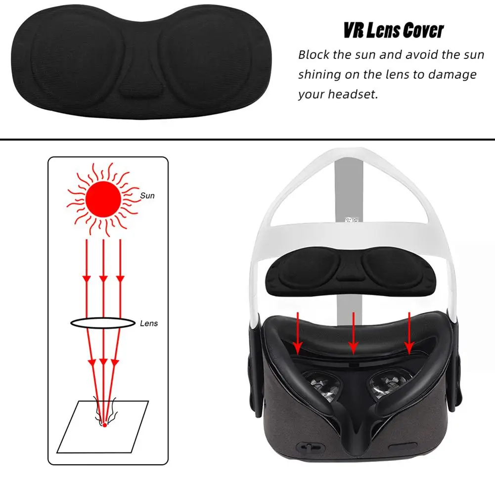 

For Oculus Quest Vr Glasses Accessories Face Cushion PU Leather Smart Glasses Nose Pad Goggles Anti-leakage Anti-dirt Protector