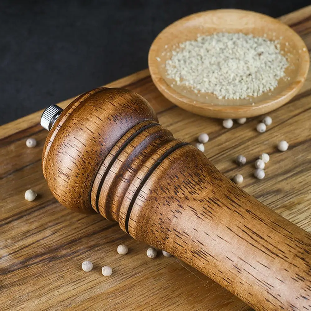 1 шт. мельница для соли и перца деревянная специй с регулируемой мощной мельницей