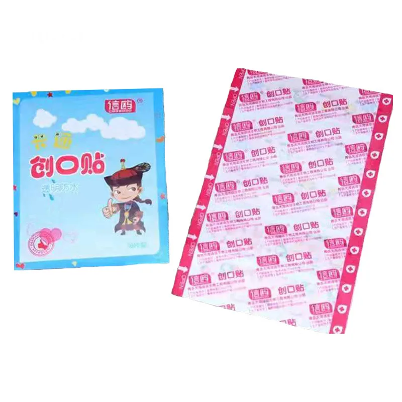 10 шт. гемостатический клеевой бандаж дышащий милый мультяшный водонепроницаемый