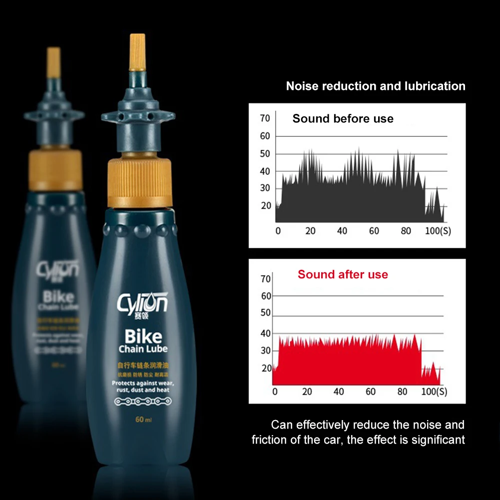 

60mL Bike Chain Lubricant Cycling Bike Lubrication Maintenance Oil Bike Lubricating Oil Lube Perfect Accessory For Mountain Bike
