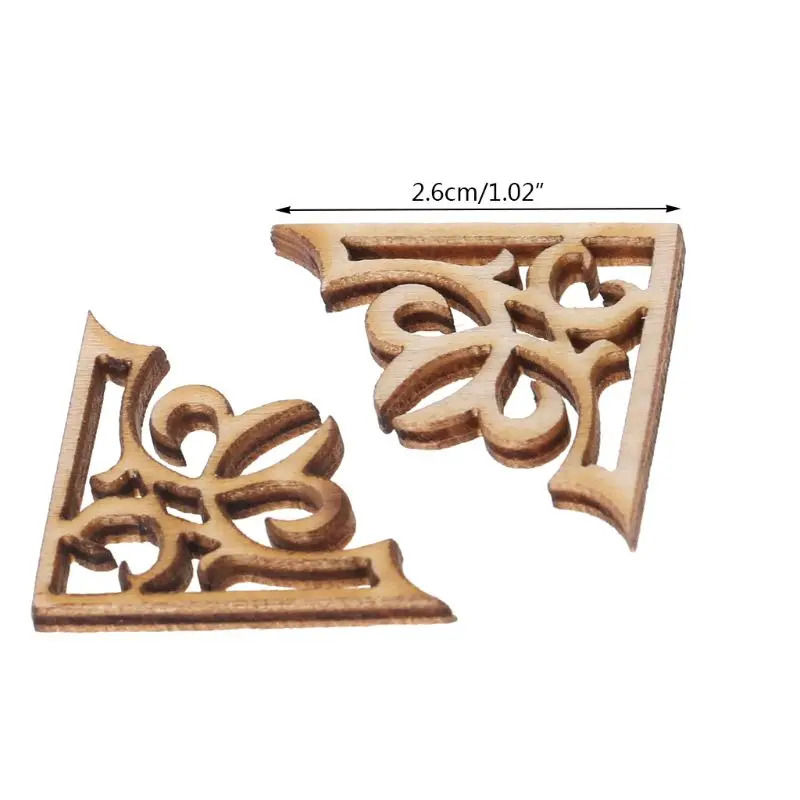 2020 Новинка 50 шт лазерная резка дерево украшение деревянная форма Ремесло