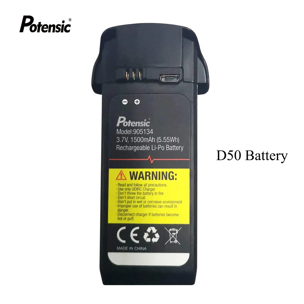Запасная часть для аккумулятора Potensic Lipo D80 D85 D50 D58 A20 A30W T18 T25 T35 D20 U42 U47 | Игрушки и