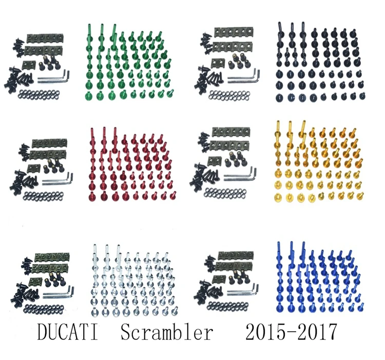 Полный Обтекатель болтов Комплект болты для кузовных работ Fit DUCATI Scrambler 2015-2017 |