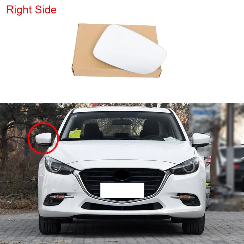 Right Переднее левое правое боковое зеркало заднего вида для Mazda 3 BN Axela 17-19 6 GL/GJ Atenza 14-19 GHP9-69-1G1 GHP9-69-1G7 - Цвет: Right