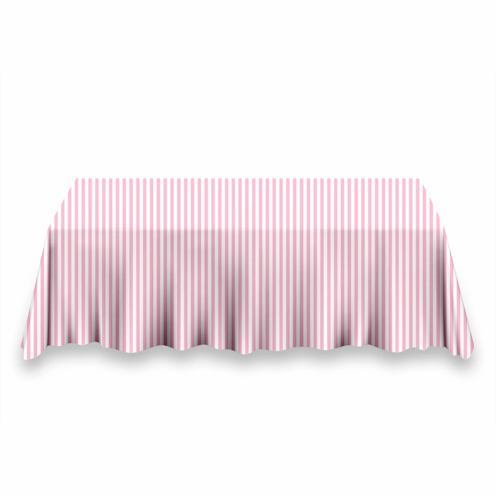 

Party Backdrop & Tablecloth pink&white Striped Phtography Background Birthday Baby Shower Tablecloth Photocall Studio Supplies