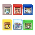Картридж для видеоигр Pokemon Gbc, 16 бит, с английским языком