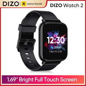 dizo watch 2 smart watch 1 69bright full touch screen premium metal frame 5atm waterproof 10 day battery life health monitoring free global shipping