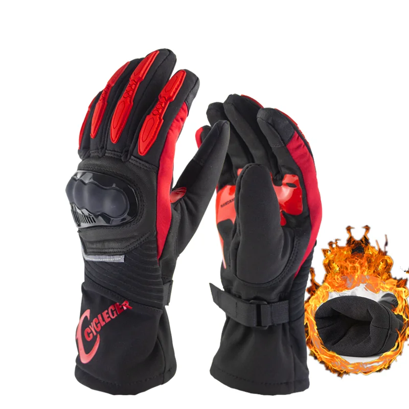 

Waterproof Motorcycle Gloves Winter Full Finger Sports Gloves Men Motorbike Long Riding Gloves Warm Racing Guantes Para Moto