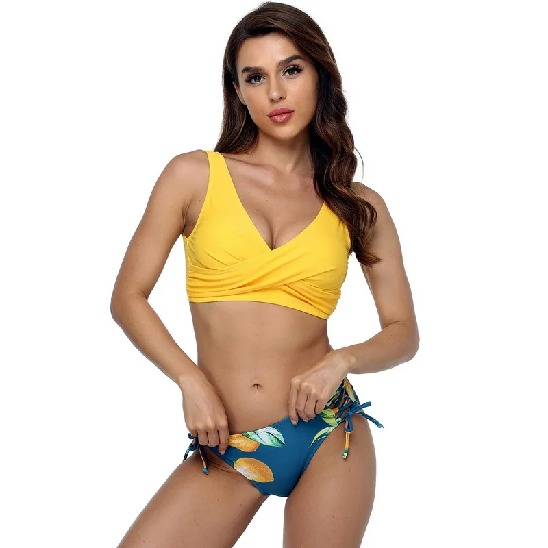 

2021 New Bikini Set Sexy Swimwear Women Separate Beachwear Bandage Bikini Push Up Designer Swimsuit Women Bathing Suit Swim Suit