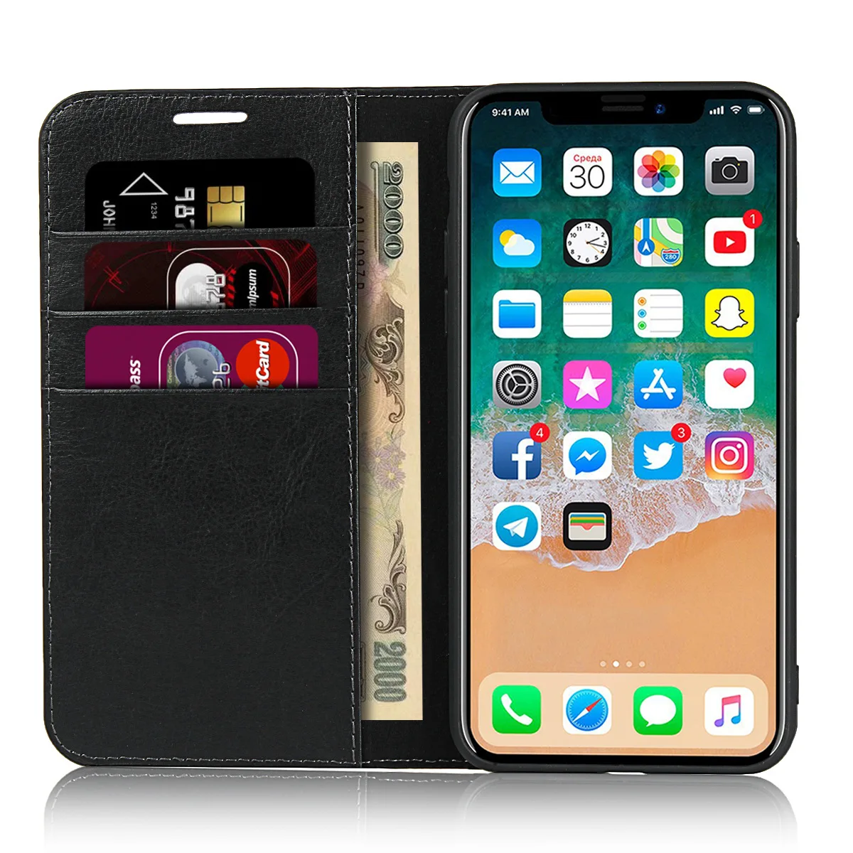 Кожаный чехол в деловом стиле для Apple IPhone 11 Pro X XS Max XR 7 8 6S Plus с магнитной застежкой и