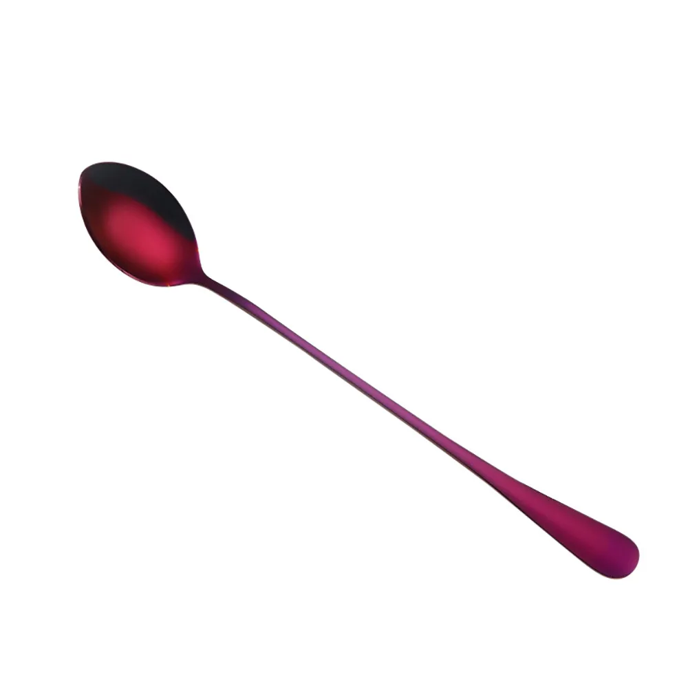 ColorfulSpoon Long Handle Spoons Flatware Coffee Drinking Tools Kitchen Gadget Cocktail Stirring Spoon Tool Dropship109b | Дом и сад