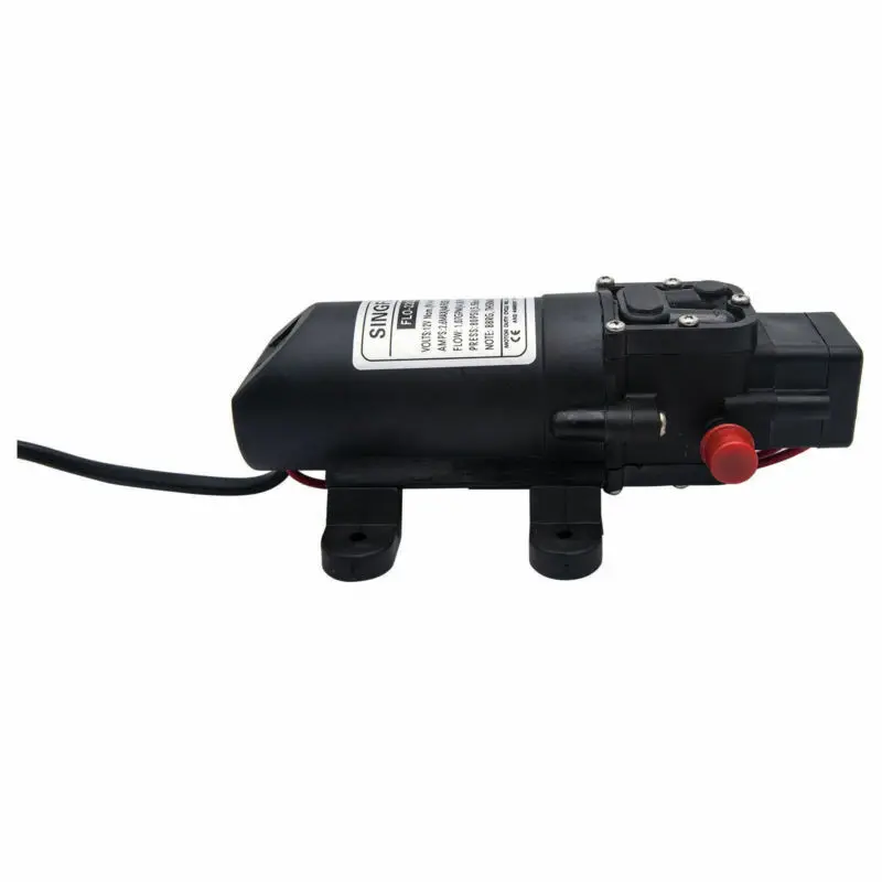 Миниатюрный мембранный насос высокого давления 80PSI 12V DC 4L/Min мембранный морской водяной насос лодка автомобиль-трейлер