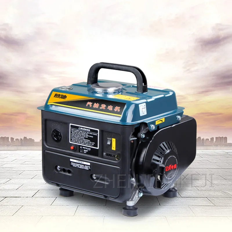 Маленький бензиновый генератор 700 Вт 220 В для домашнего использования на открытом