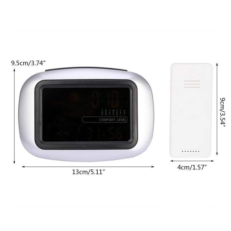 

Wireless Electronic LED Alarm Clock Temperature Display Hanging Multifunction