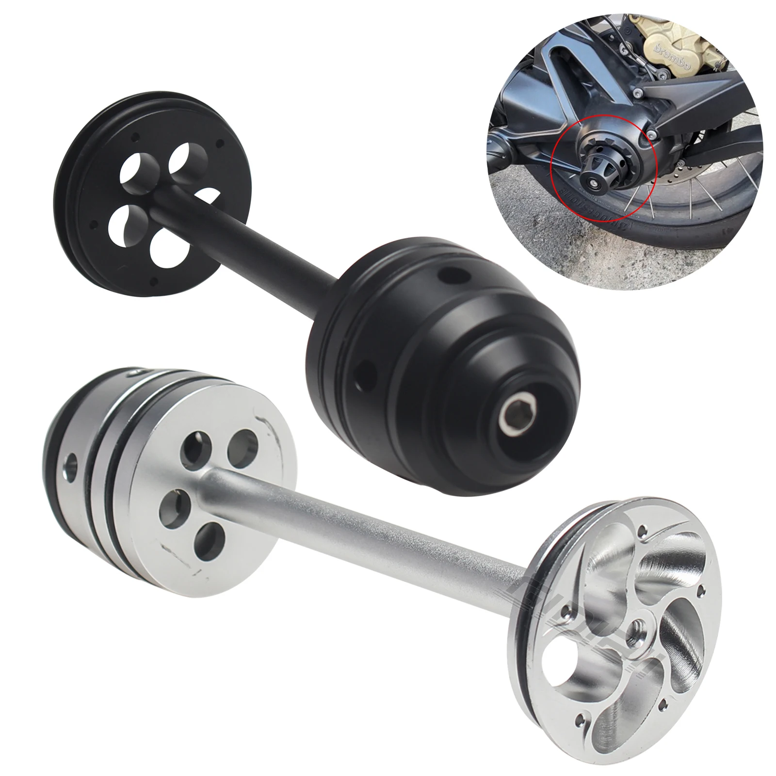 

Fork Slider Kit Rear Wheel Crash Slider Guard For BMW R NINE T 2013 2014 2015 2016 2017 2018 Motorcycle Aluminum