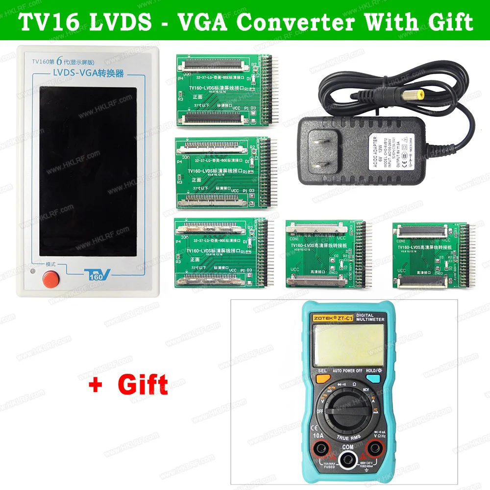 ТВ 160 Full HD LVDS Turn VGA светодиодный/ЖК материнская плата тестер инструмент конвертер