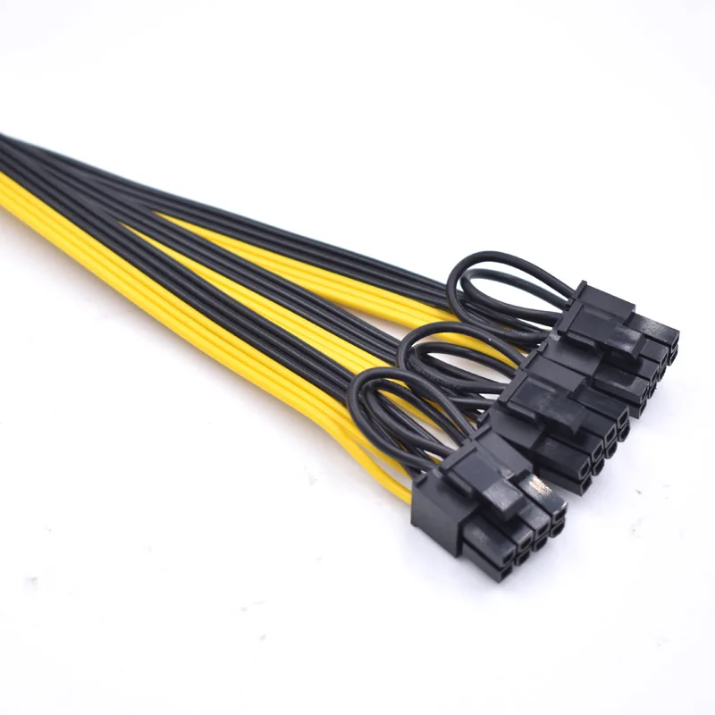 ATX 12V CPU 8 Pin к 3 * 8Pin (6+2) PCI-E мужской разветвительный адаптерный кабель для питания графической карты.