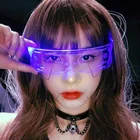 Светодиодный чки светодиодные светящиеся EL провод с неоновым светом с козырьком для вечерние, аксессуар для Хэллоуина, Рождества, вечеринок