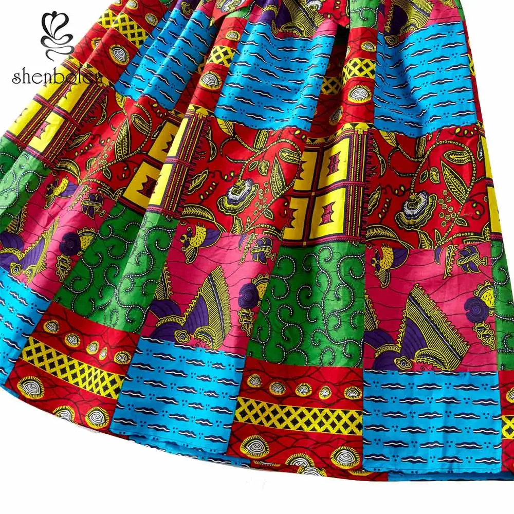 

African clothes for women ankara skirt wax cotton maxi dresshigh waist long skirt plus Size African clothes